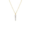 Gold / Small CZ Graduated Drop Pendant Necklace - Adina Eden's Jewels