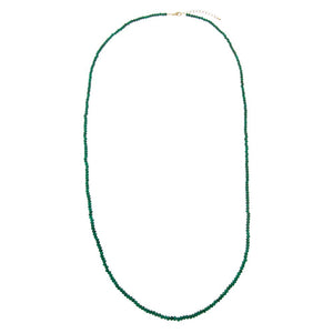 Colored Beaded Chain Necklace 36"