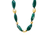 Green and Gold Chunky Green & Gold Bead Necklace - Adina Eden's Jewels