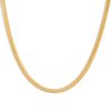 Gold / 16" Herringbone Chain Necklace - Adina Eden's Jewels