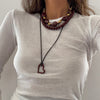 Colored Open Heart Pendant Necklace - Adina Eden's Jewels