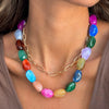 Gold Chain & Multicolor Bead Necklace - Adina Eden's Jewels
