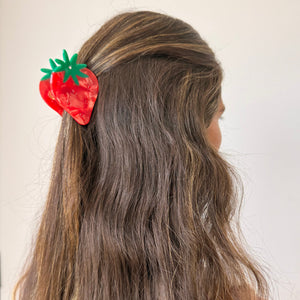 Strawberry Hair Claw Clip - Adina Eden's Jewels
