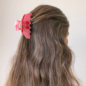 Cherry Pink Hair Claw Clip - Adina Eden's Jewels