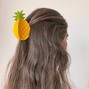 Rhinestone Accented Pineapple Claw Clip - Adina Eden's Jewels