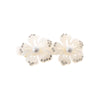 Ivory MOP Double Cutout Flower Hair Barrette - Adina Eden's Jewels