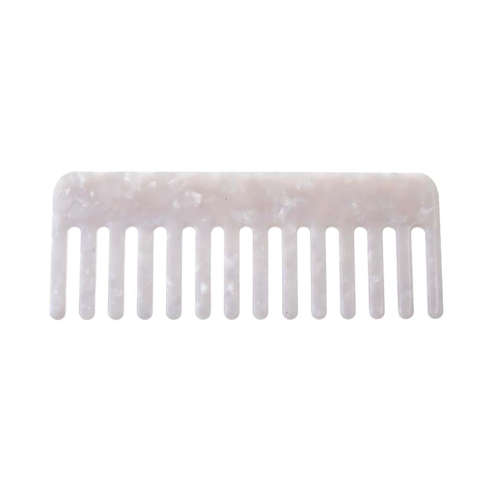 White Colored Hair Comb - Adina Eden's Jewels