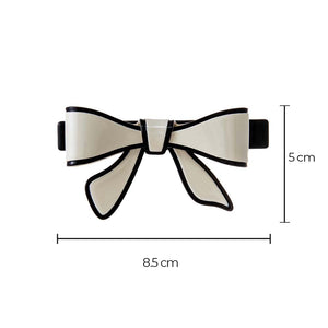 Two Tone Bow Tie Hair Barrette - Adina Eden's Jewels