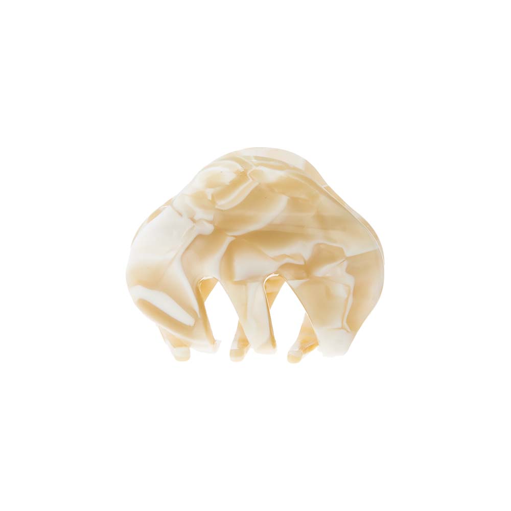 Beige Mini Classic Hair Claw Clip - Adina Eden's Jewels