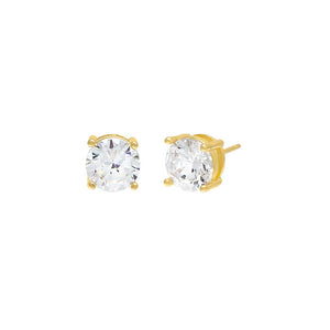 Gold Moissanite Juliette Stud Earring - Adina Eden's Jewels