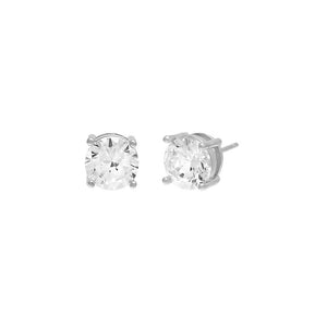Silver Moissanite Juliette Stud Earring - Adina Eden's Jewels
