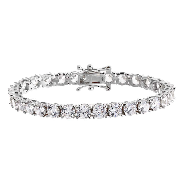 Silver / 5MM / 6.5" Classic Tennis Bracelet - Adina Eden's Jewels