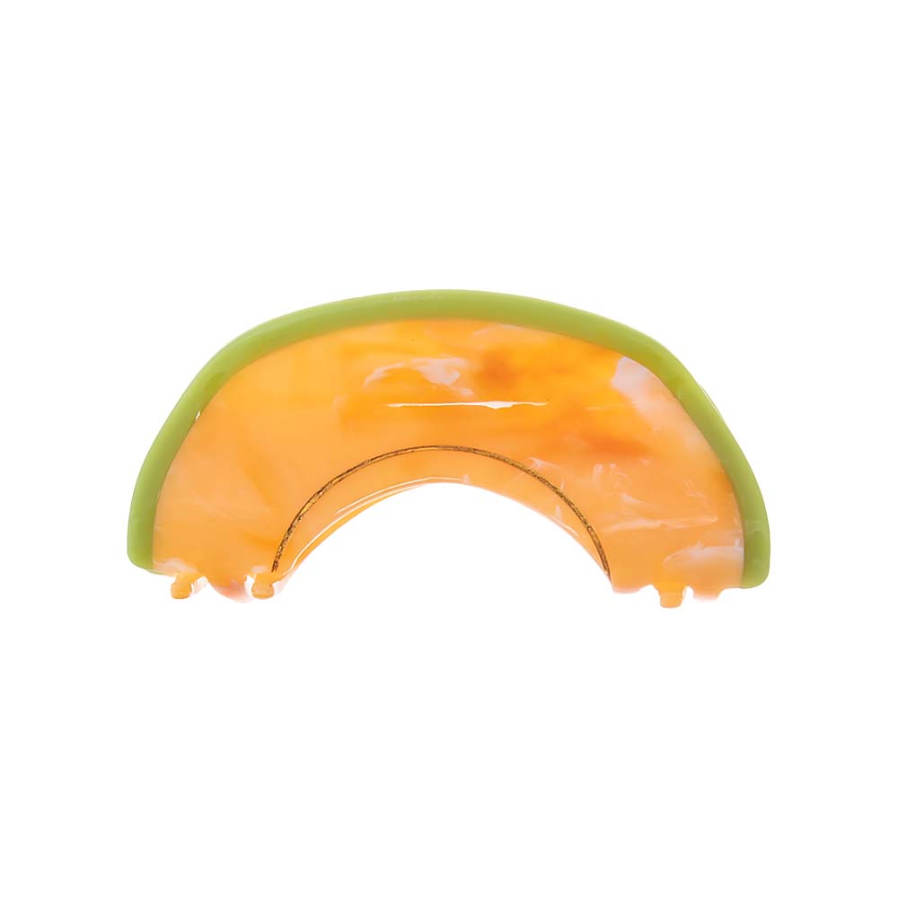 Orange Cantaloupe Slice Hair Claw Clip - Adina Eden's Jewels