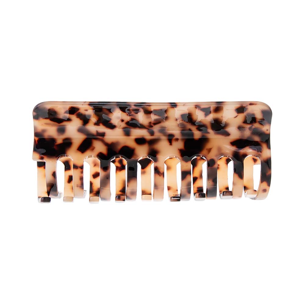 Light Tortoise Jumbo Elongated French Hair Claw Clip - Adina Eden's Jewels