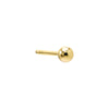 Gold / Single Mini Ball Stud Earring - Adina Eden's Jewels