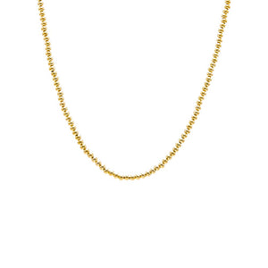 Gold Mini Beaded Ball Necklace - Adina Eden's Jewels