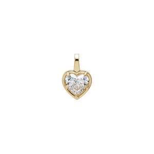 Lab Grown Diamond Heart Classic Charm 14K