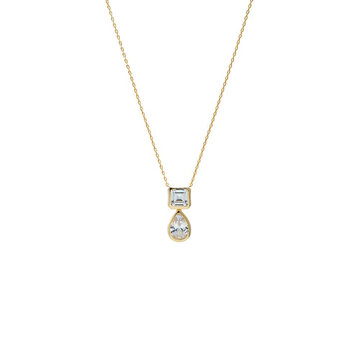 Pave Clasp Heart Charm Paperclip Necklace – Adina Eden
