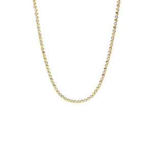 Dainty Pave Beaded Chain Necklace