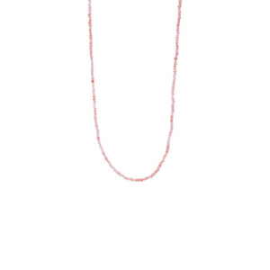 Colored Beaded Chain Necklace 36"
