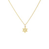 Gold Star of David “Chai” Pendant Necklace - Adina Eden's Jewels