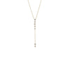 14K Gold Lab Grown Diamond Vertical Drop Lariat Necklace 14K - Adina Eden's Jewels