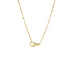 Gold Solid Clasp Chain Necklace - Adina Eden's Jewels