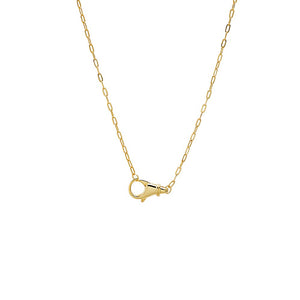 Gold Solid Clasp Chain Necklace - Adina Eden's Jewels