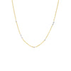 Dainty Pearl Scattered Chain Necklace