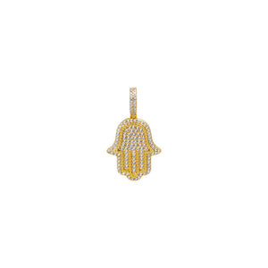CZ Pave Hamsa Pendant Charm