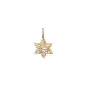 CZ Pave Star Of David Pendant Charm