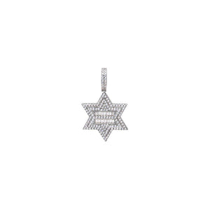 CZ Pave Star Of David Pendant Charm