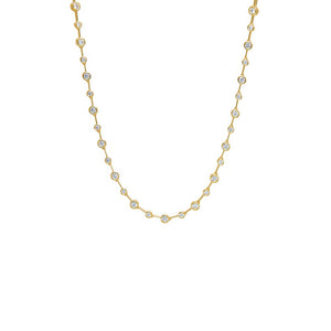 CZ Multi Graduated Tennis Chain Necklace