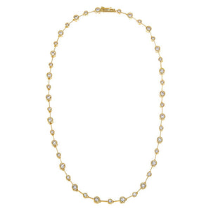 CZ Multi Graduated Tennis Chain Necklace