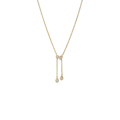 14K Gold Lariat Necklaces for Women | Adina Eden
