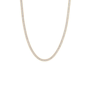 CZ Baguette All Around Tennis Necklace