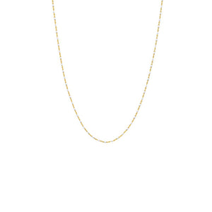 White White Enamel Beaded Chain Necklace - Adina Eden's Jewels