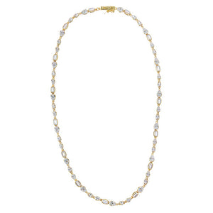 CZ Marquise Tennis Necklace - Adina Eden's Jewels