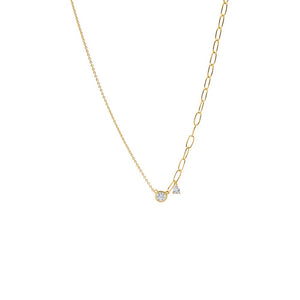 Dainty Emerald Green Accent Necklace