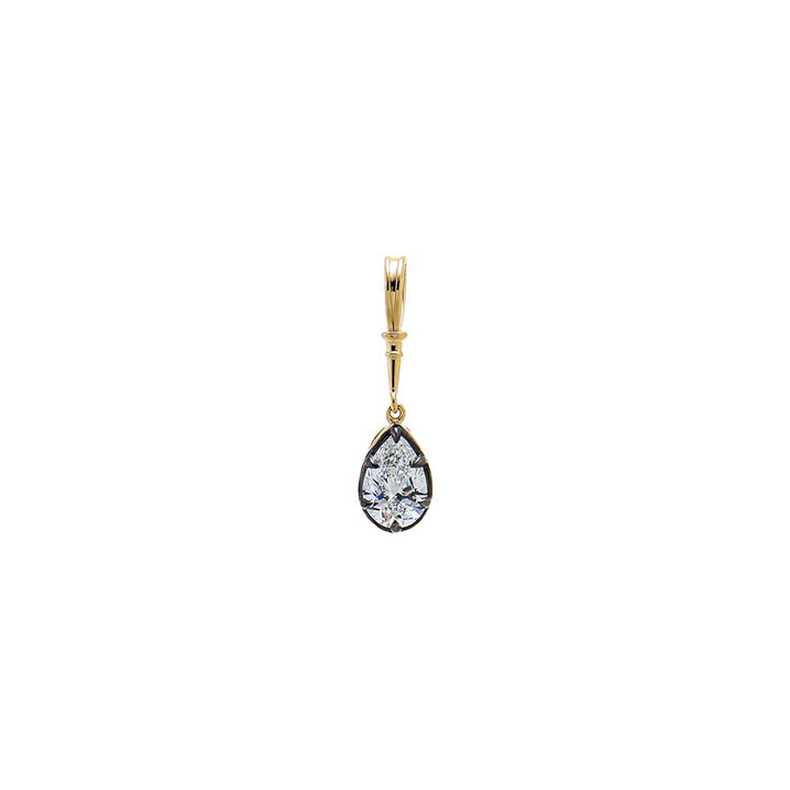 Lab Grown Diamond Pear Encased Statement Charm 14K – Adina Eden
