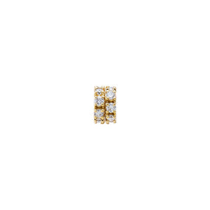 Lab Grown Diamond Rounded Rondelle Charm 14K - Adina Eden's Jewels