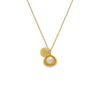 Gold Pearl Shell Pendant Necklace - Adina Eden's Jewels
