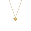 CZ Heart Caged Pearl Pendant Necklace - Adina Eden's Jewels