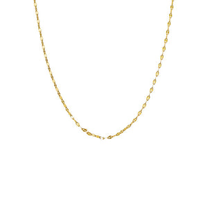Gold / 14" Shiny Baby Mariner Chain Necklace - Adina Eden's Jewels