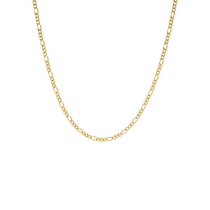 Gold / 14" Baby Figaro Chain Necklace - Adina Eden's Jewels