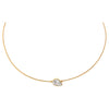 Lab Grown Diamond Pear Embedded Chain Necklace 14K - Adina Eden's Jewels