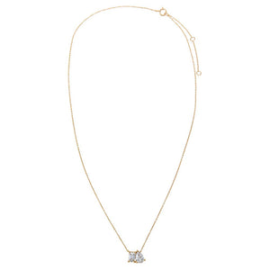 Lab Grown Diamond Toi E Moi Pendant Necklace 14K - Adina Eden's Jewels