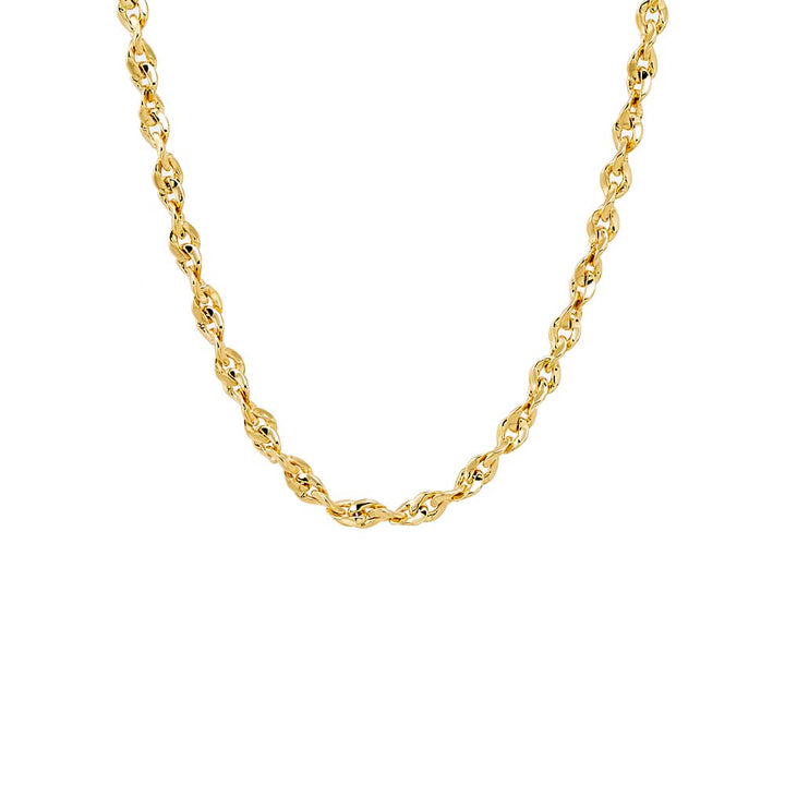 Gold Solid Thick Link Chain Necklace - Adina Eden's Jewels