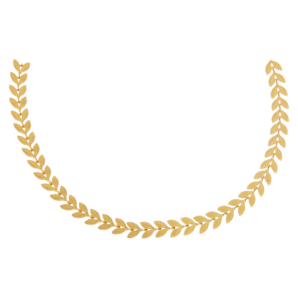 Solid Chevron Link Chain Choker - Adina Eden's Jewels