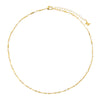 Gold Solid Flat Bar Chain Choker - Adina Eden's Jewels